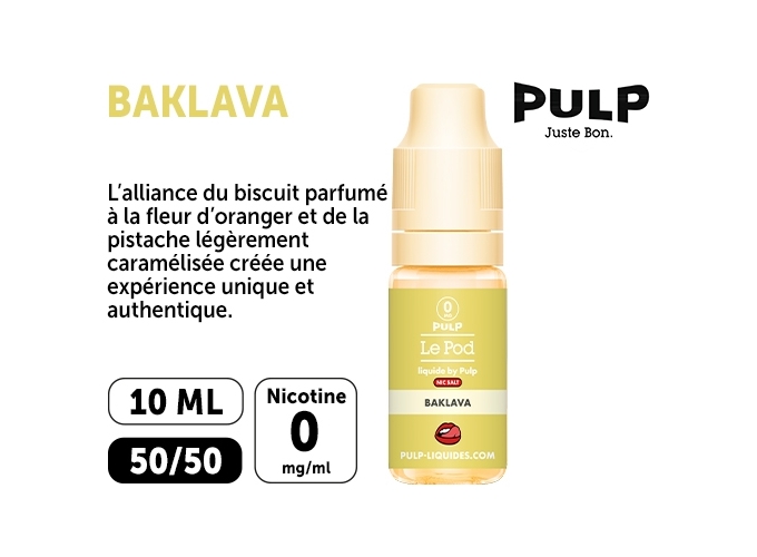 PULP LE POD BAKLAVA 10 ML  00 MG ML