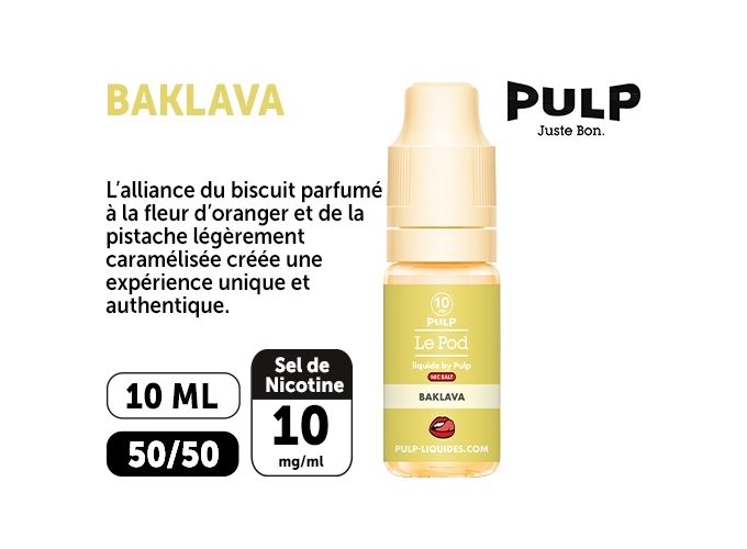 PULP LE POD BAKLAVA 10 ML  10 MG ML