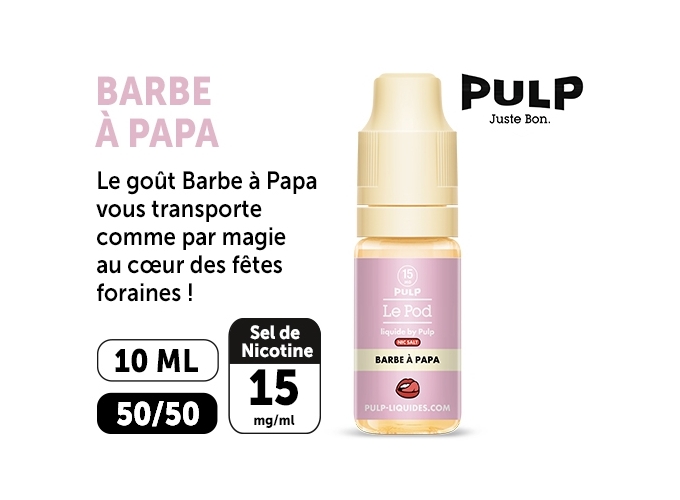 PULP LE POD BARBE A PAPA 10 ML  15 MG ML