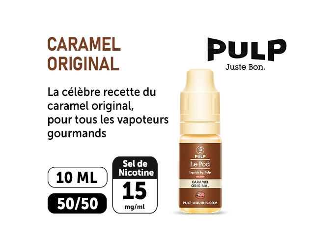 PULP LE POD CARAMEL ORIGINAL 10 ML  15 MG ML