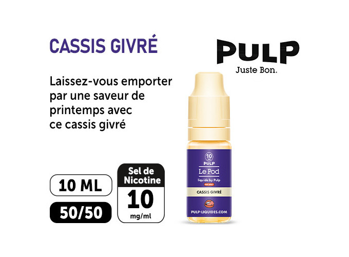 PULP LE POD CASSIS GIVRÉ 10 ML  10 MG ML