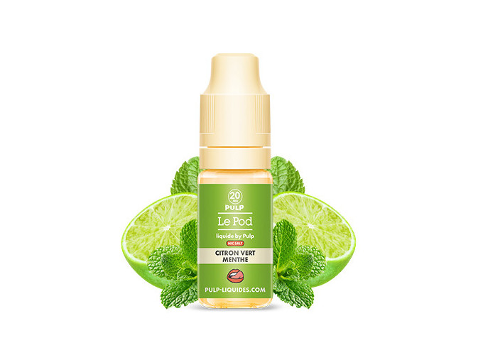 PULP LE POD CITRON VERT MENTHE 10 ML  20 MG ML