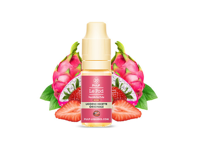 PULP LE POD DRAGON FRAISE LICORNE  10 ML 20 MG ML