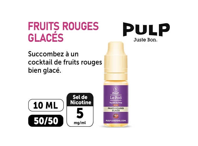 PULP LE POD FRUIT ROUGE GLACÉ 10 ML  05 MG ML