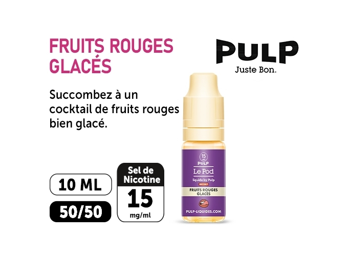 PULP LE POD FRUIT ROUGE GLACÉ 10 ML  15 MG ML