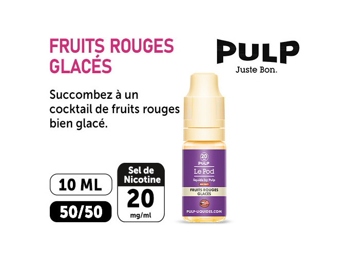 PULP LE POD FRUIT ROUGE GLACÉ 10 ML  20 MG ML
