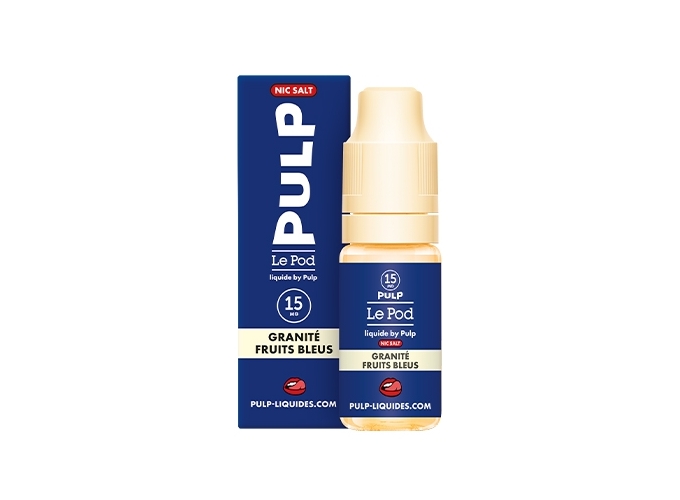 PULP LE POD GRANITE FRUIT BLEUE 10 ML  15 MG ML