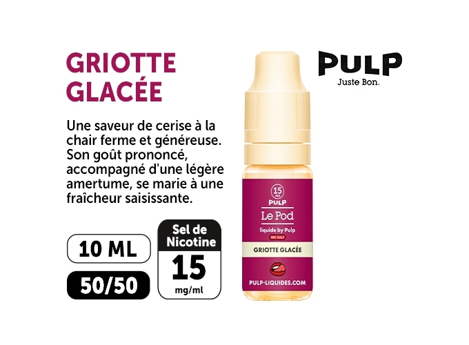 PULP LE POD GRIOTTE GLACÉE 10 ML  15 MG ML