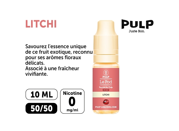 PULP LE POD LITCHI 10 ML  00 MG ML