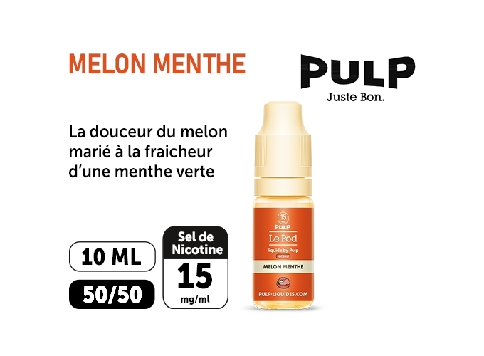 PULP LE POD MELON MENTHE  10 ML 15 MG ML