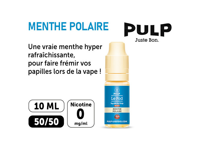PULP LE POD  MENTHE POLAIRE  10 ML 00 MG ML