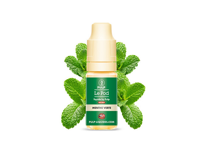 PULP LE POD  MENTHE VERTE  10 ML 00 MG ML