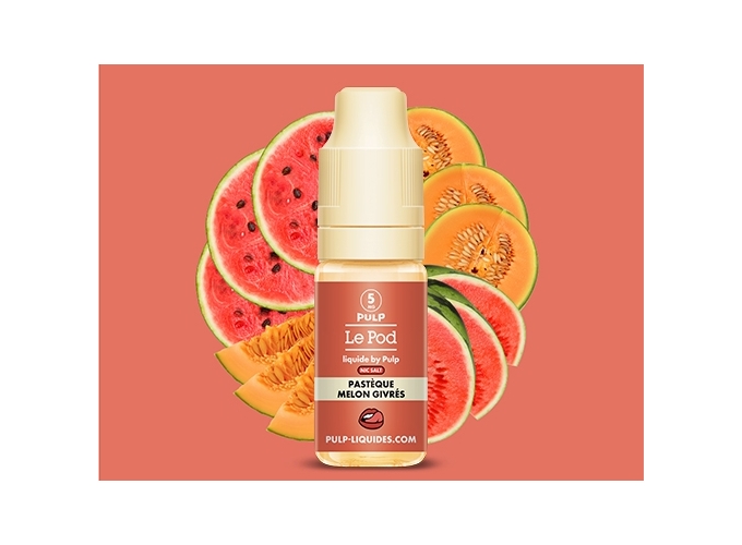 PULP LE POD PASTEQUE MELON GIVRE 10 ML  05 MG ML