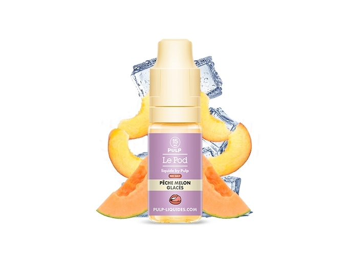 PULP LE POD  PECHE MELON GLACÉ  10 ML 15 MG ML