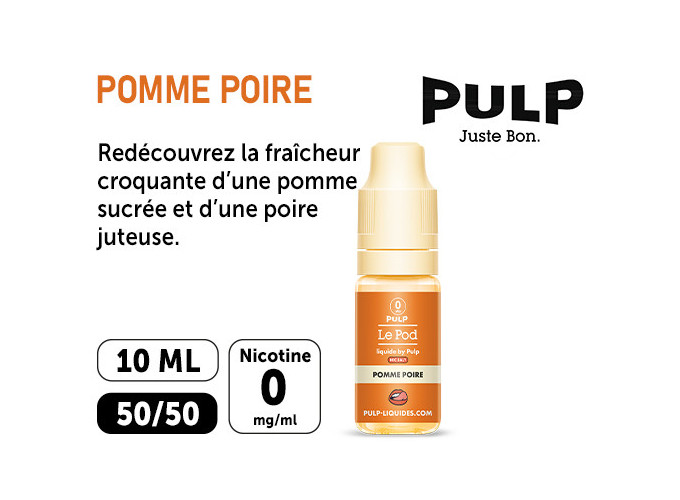 PULP LE POD  POMME POIRE  10 ML 00 MG ML