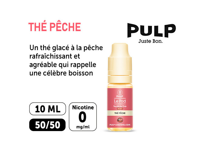 PULP LE POD  THÉ PECHE  10 ML 00 MG ML