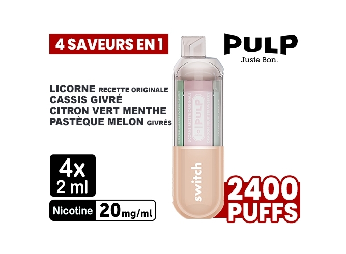 PULP STARTER KIT SWITCH ROSE 20 MG