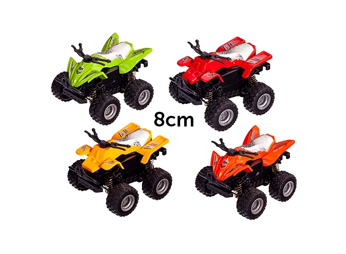 QUAD FRICTION METAL 8CM 4COUL. ASS. (PR.12)