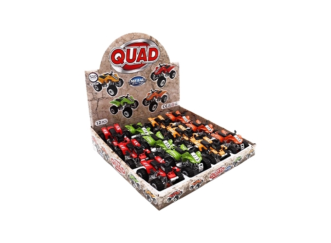 QUAD RETROFRICTION 8.5CM EN METAL 2 MOD. ASS. (12)