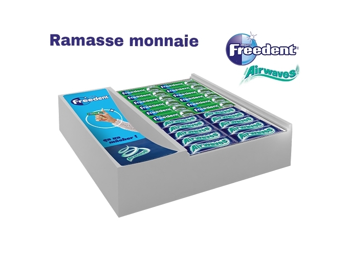 RAMASSE MONNAIE FREEDENT REFRESHER'S VIDE (1)