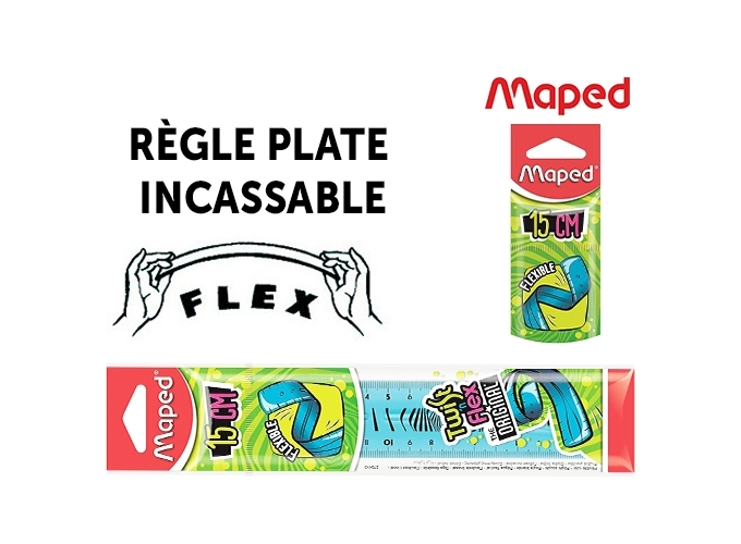 REGLE PLATE SOUPLE INCASSABLE 15CM (20)