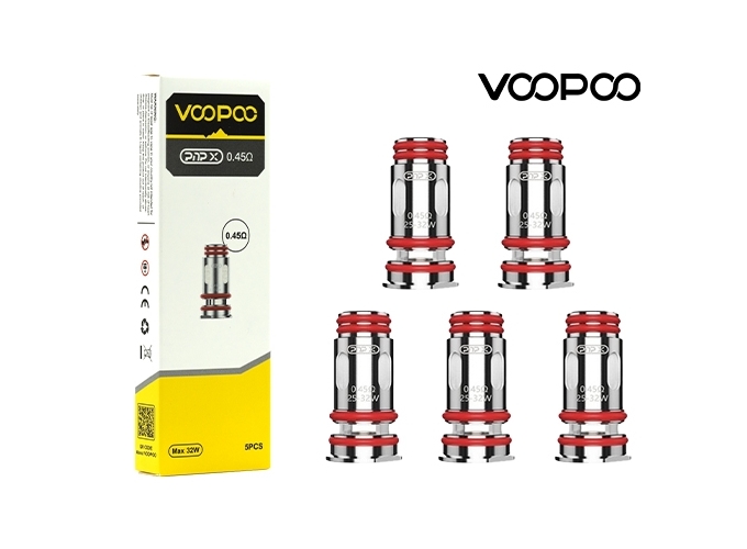 RESISTANCES PNP X V2 0.45 ohm VOOPOO (5)