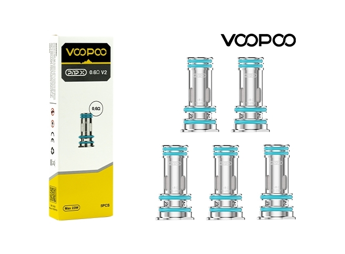 RESISTANCES PNP X V2 0.6 ohm VOOPOO (5)