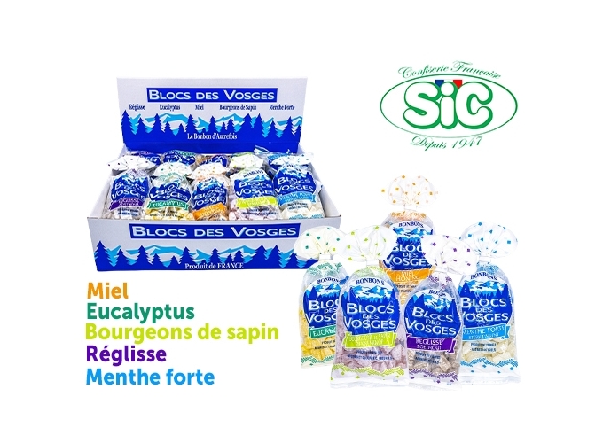 SACH. BLOC DES VOSGES 125g 5 PARF. ASS. (PRES.30)