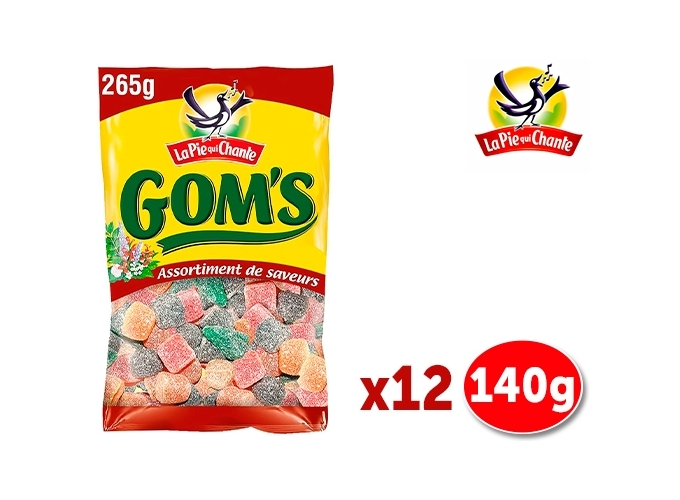 SACH LA PIE QUI CHANTE GOM'S SAVEURS ASS.140G (12)