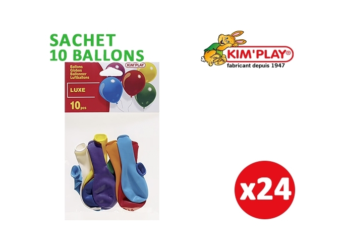 SACHET 10 BALLONS ASS. (24)