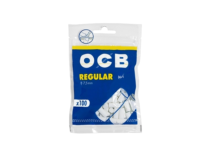 SACHET 100 BOUTS FILTRE OCB STAND. 7.5mm (BTE.30)