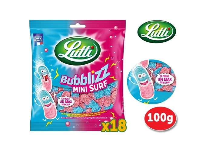 SACHET 100G BUBBLIZZ MINI SURF (CART.18)