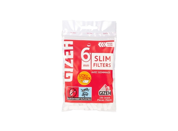 SACHET 150 FILTRES GIZEH SLIM 6mm (20)