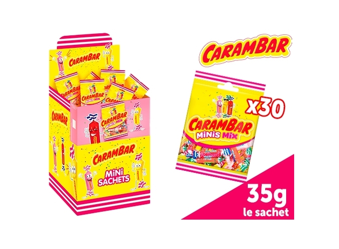 SACHET 35G MINI CARAMBAR MIX (30)