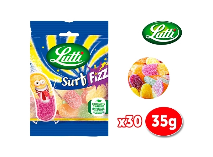 SACHET 35G SURF FIZZ FRAISE (30)