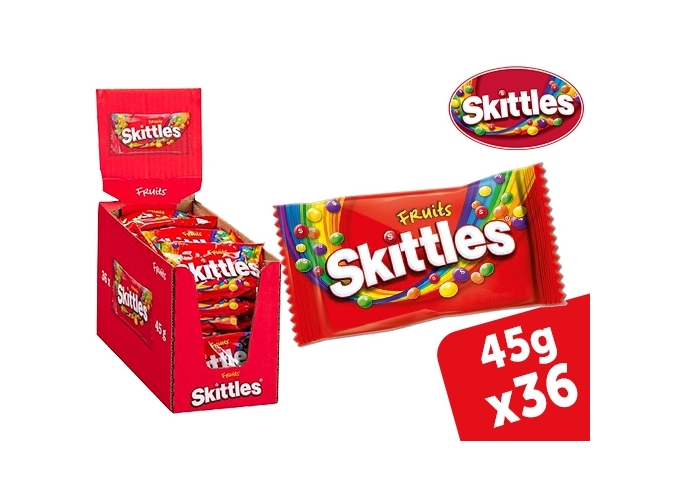 SACHET 45g SKITTLES FRUITS (BTE.36)