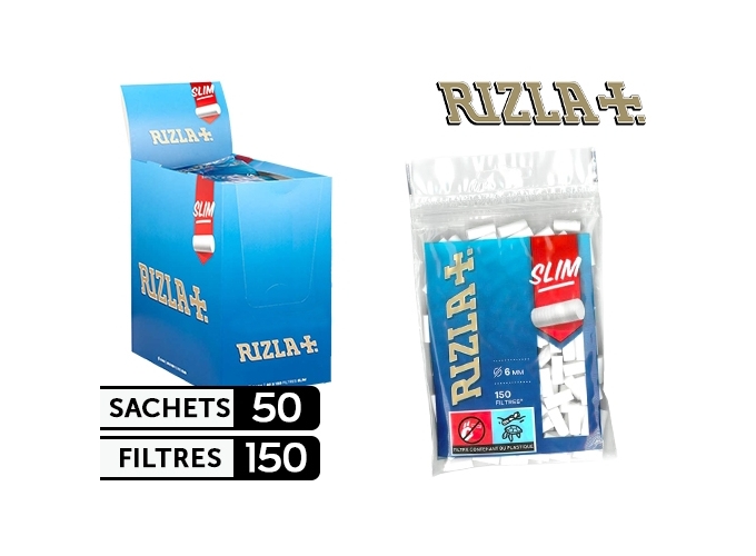 SACHET DE 150 BOUTS FILTRE RIZLA SLIM (4x50)