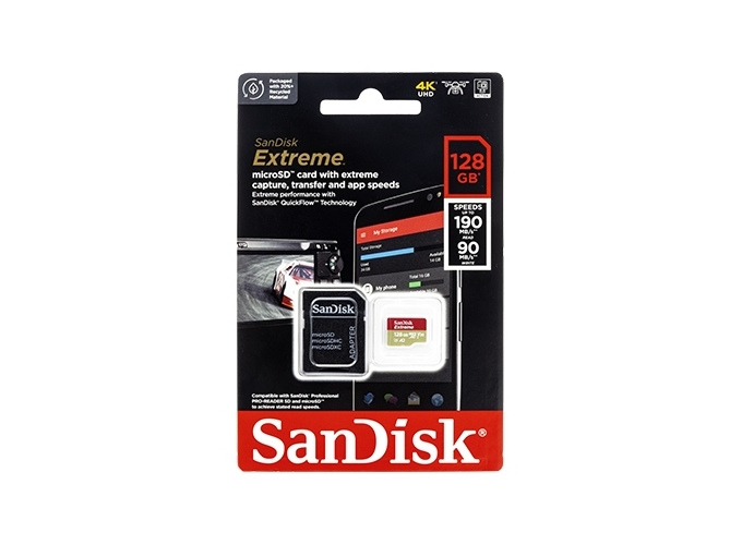 SANDISK Micro SD Extreme 128Go cl 10 avec ada  new