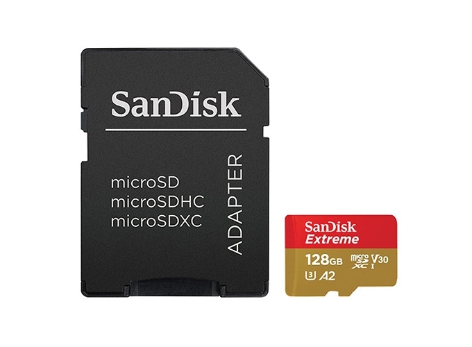 SANDISK Micro SD Extreme 128Go cl 10 avec ada  new
