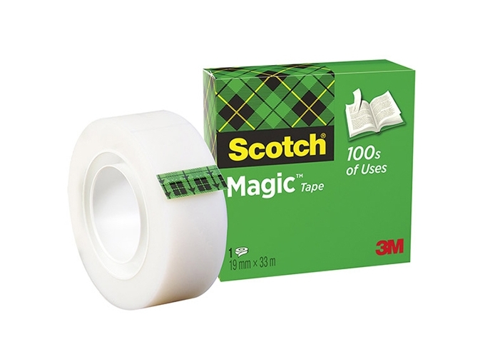 SCOTCH ROULEAU ADHESIF MAGIC 19MMX33M (12)