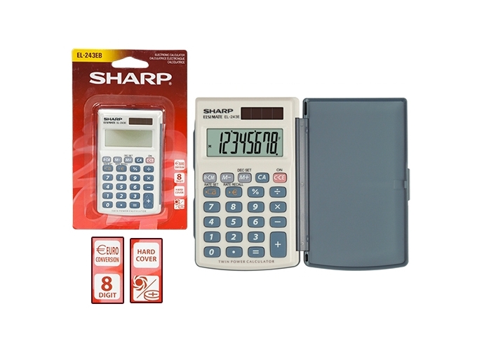 SHARP EL 243E 8 CH. SOL. PILES FR EURO (1)