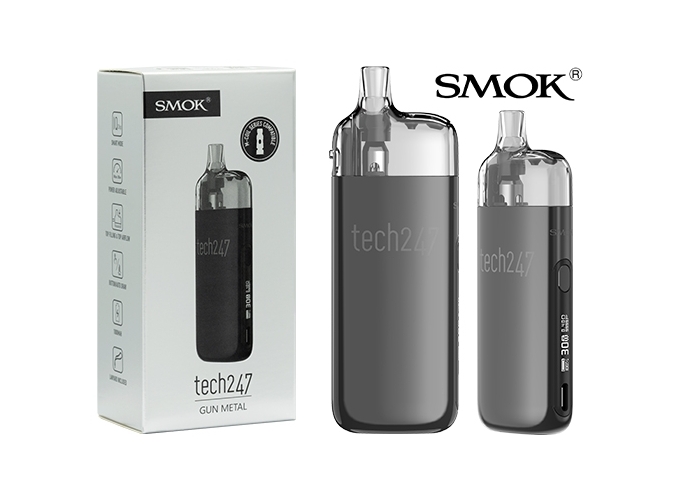 SMOKE TECH 247 GUNMETAL 1800 mha
