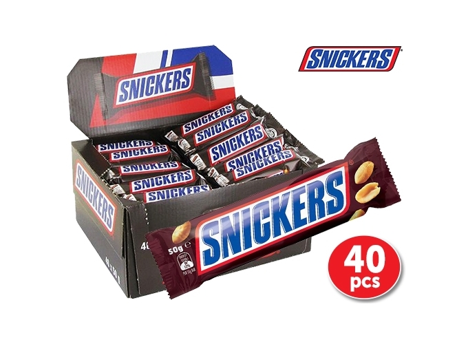 SNICKERS BARRE CHOCOL. CARAMEL CACAHUETE 50g  (40)