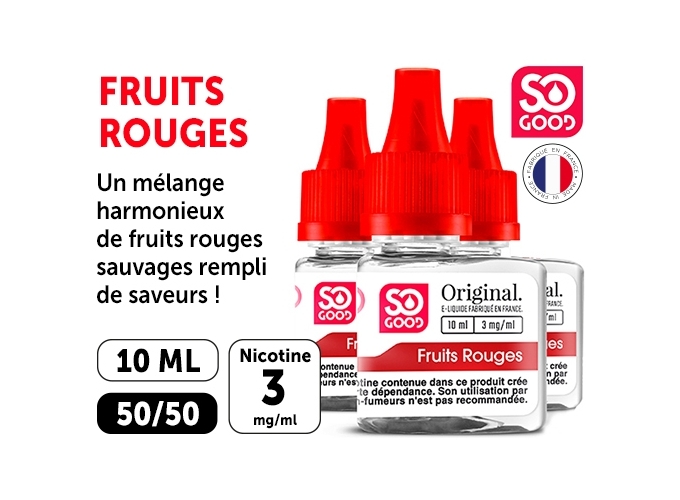 SO GOOD 10ml  FRUITS ROUGES 03 MG ML (3)