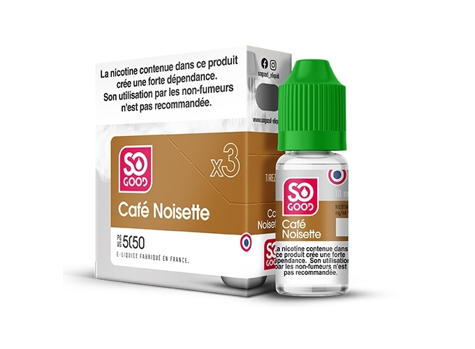 SO GOOD CAFE NOISETTE 10 ML 03 MG ML (boite de3)