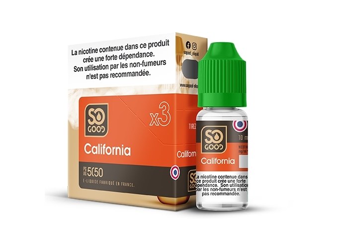 SO GOOD CALIFORNIA 10 ML 00 MG ML (boite de3)
