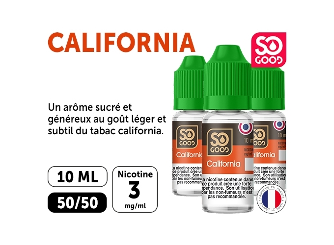 SO GOOD CALIFORNIA 10 ML 03 MG ML (boite de3)