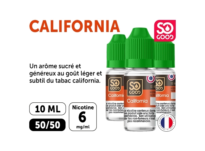 SO GOOD CALIFORNIA 10 ML 06 MG ML (boite de3)