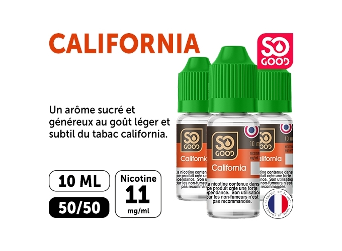 SO GOOD CALIFORNIA 10 ML 11 MG ML (boite de3)