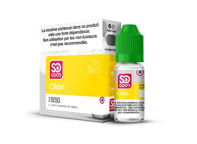 SO GOOD CITRON 10 ML 11 MG ML (boite de3)